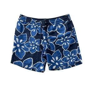 Merona Navy Blue Floral Men's Swim Shorts 36/38